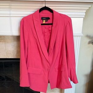 Studio by Torrid SZ 2 Plus Size Hot Pink Shawl-Collar Blazer